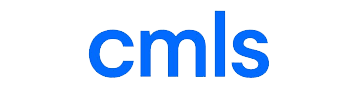The image shows the lowercase letters "cmls" in a bold blue font on a white background.