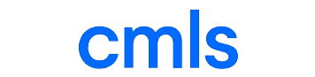 The image shows the lowercase letters "cmls" in a bold blue font on a white background.
