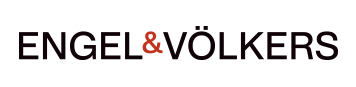 Engel & Völkers logo with black uppercase letters and an orange ampersand symbol between the words "Engel" and "Völkers" on a white background.