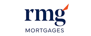 Logo for RMG Mortgages featuring the letters "rmg" in lowercase with an orange accent over the "g" and the word "MORTGAGES" below in uppercase.