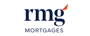Logo for RMG Mortgages featuring the letters "rmg" in lowercase with an orange accent over the "g" and the word "MORTGAGES" below in uppercase.