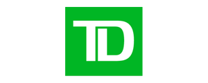 TD logo with white letters "TD" on a green square background.